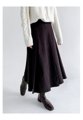 Women Pleated Slim Slimming Skirt