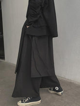 Black Cropped Wide Leg Culottes Pants