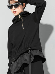 Women Hooded Long Sleeve Casual Sweatshirt