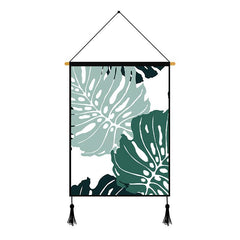Light Green Monstera Printed Wall Hanging Decoration