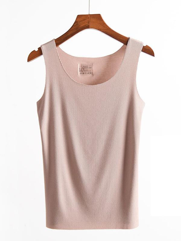 Comfortable Solid Color Sleeveless Vest
