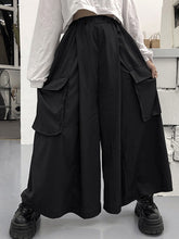 Large Pocket Super Roomy Casual Wide-Leg Pants