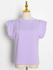 Simple Solid Color Home Service Two-Piece Suit