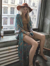 Blue Floral Bohemia Cover-up