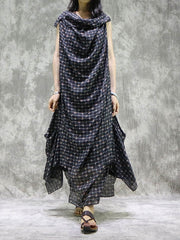 Two Pieces Artistic Retro Irregular Dress