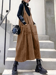 Solid Color Casual Strap Dress