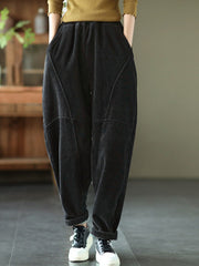 Solid Color Loose And Warm Casual Pants