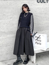 Vintage Spliced Casual Sweater Dress