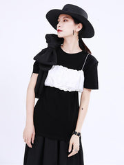 Original Two-Pieces Bishop Sleeve Round-Neck T-Shirt