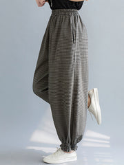 Printed High Waist Loose Casual Pants