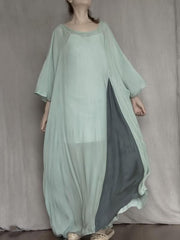 Elegant Soft Casual Long Dress