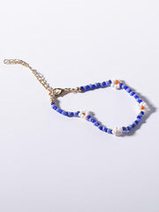 Boho Chic Rainbow Flower Beaded Bracelet