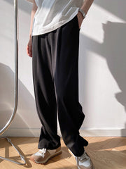 Women High Waist Straight Leg Wide Leg Casual Pants