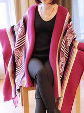 Ethnic Style Pattern Loose Cardigan Coat