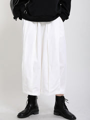 Casual Solid Wide Leg Pants