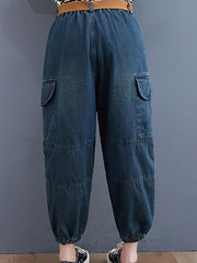 Women Plus Velvet Thick Loose Casual Pants