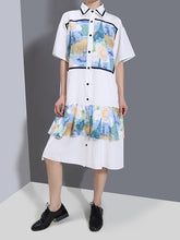 Summer Urban Floral Printed Split-Joint Maxi Dress