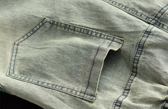 Retro Patch Embroidered All Match Wide Leg Shorts