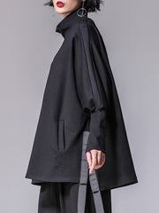 Women Long Sleeve Loose Solid Color Shirt