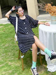 Original Polka-Dot Bishop Sleeve Dress