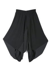 Irregular Stripe Stitching Casual Pants