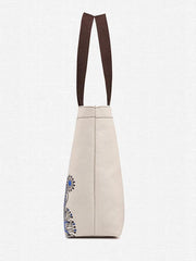 Ethnic Style Printed Zipper Canvas Bag