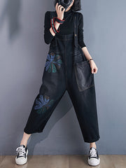 Women Printed Straight Strap Jeans