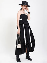 Original Bishop Sleeve Elasticity Waist Four Pieces Suit