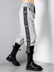 Women Thick Striped Casual Pants