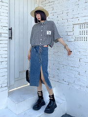 Summer Printed Loose Short Blouse