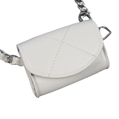 Vintage Patchwork Leather Chain One-Shoulder Diagonal Small Chest Bag