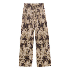 Retro High Waist Drape Straight Loose Casual Pants