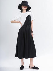 Black Cropped Sleeveless Dress