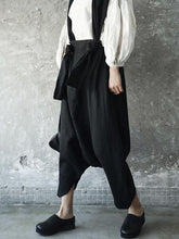 Solid Linen Loose Harem Pants