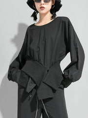 Women Cross Zip Bottoming Shirt