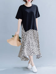Original False Two Leopard Dress
