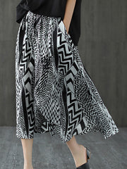 Summer Printed Casual Loose Skirt