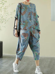 Artistic Retro Denim Two Pieces Suits