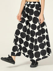 Loose Polka-dot Loose Harem Pants