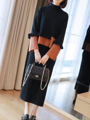 Casual Graceful Split-Joint Knitting Suits