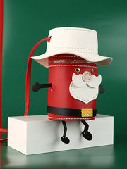Handmade Cute Santa Claus Crossbody Bag