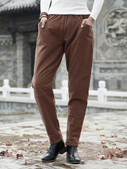 Vintage Casual Quilted Stitching Pants