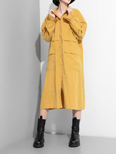 Women Long Sleeve Solid Color Shirt Dress