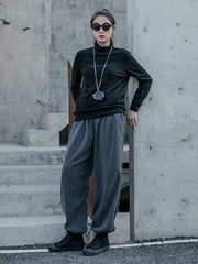 Loose Fleecez Casual Straight Leg Pants