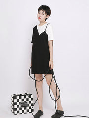 False Two Split-Joint Dress