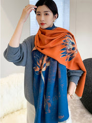 Lotus Shawl Long Warm Scarf