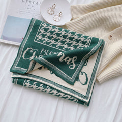 Double Colour Double Plaid Christmas Scarf