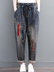 Vintage Casual Harem Jean Pants