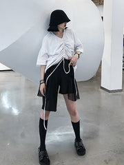 Original Irregularity Wide Leg Gauze Shorts