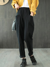 Solid Loose Harem Pant